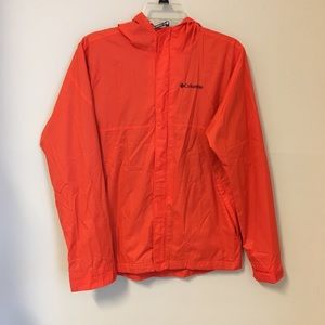 Orange Columbia windbreaker